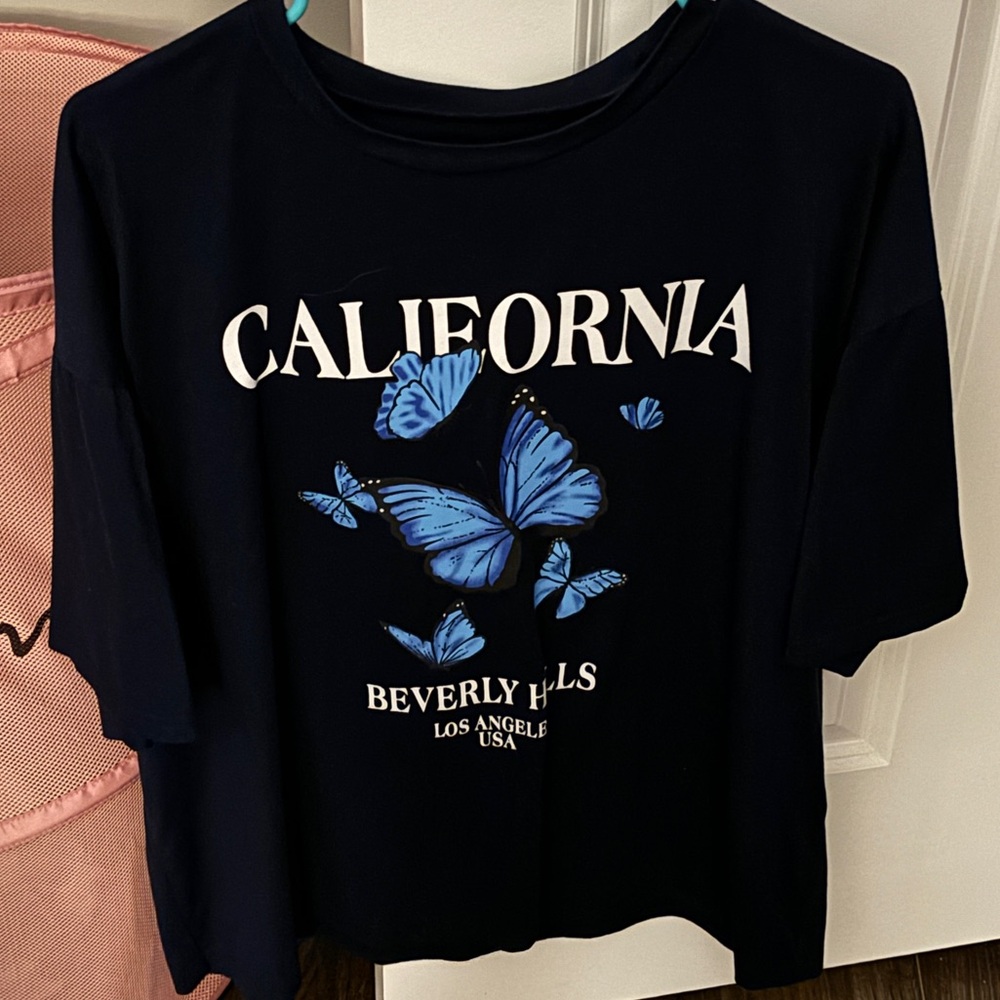 Shein Butterfly Tee